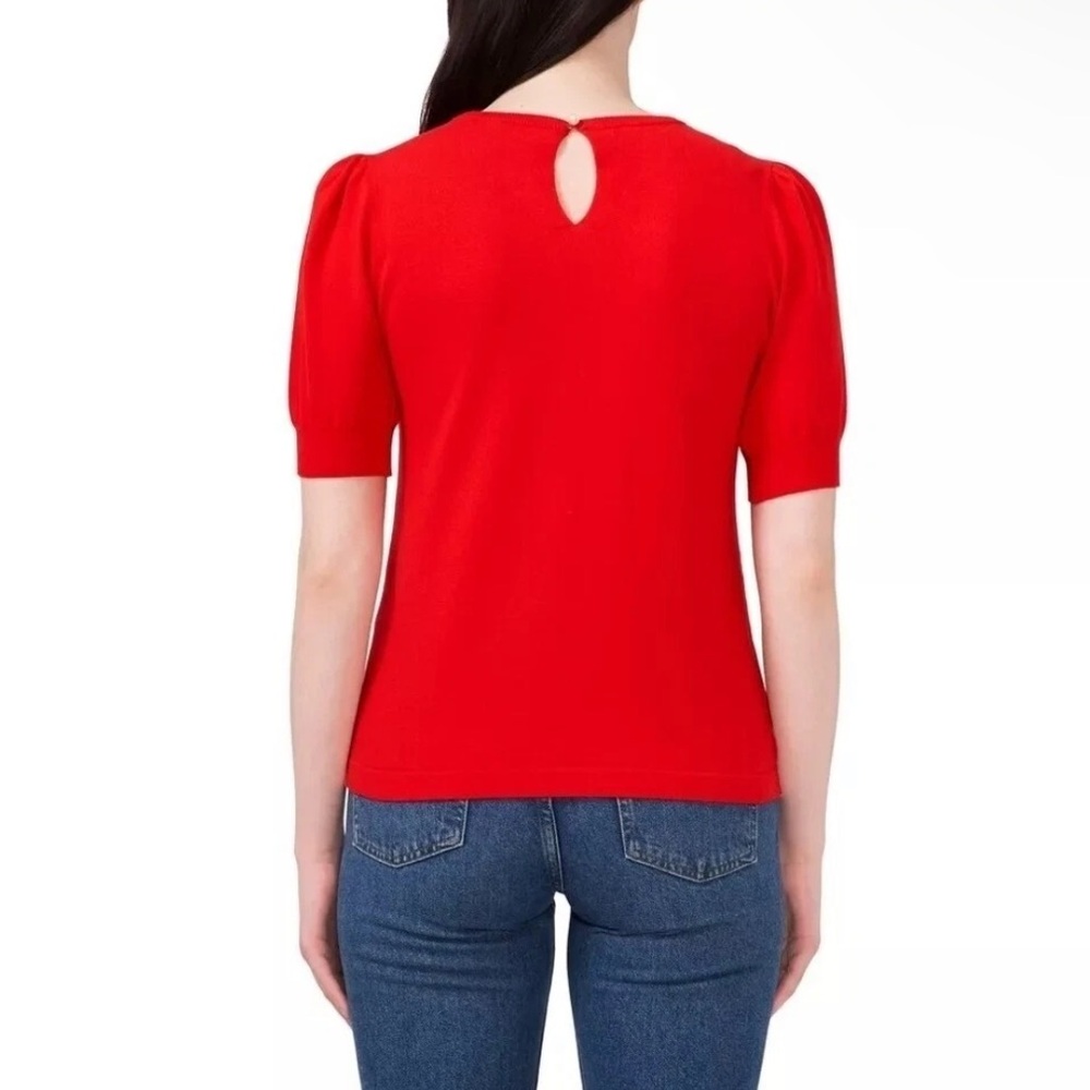 NWT Vince Camuto Lightweight Pearl Button Closure Top - Picture 3 of 7
